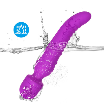 Çift Uçlu Masaj Akıllı Isıtma AV Değnek Yumuşak Boyun Yapay Penis Vibratör