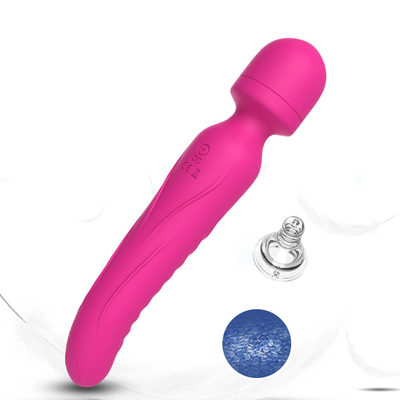 Çift Uçlu Masaj Akıllı Isıtma AV Değnek Yumuşak Boyun Yapay Penis Vibratör