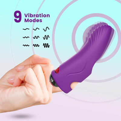 Kablosuz Şarj Edilebilir Yetişkin Mini Seks Parmak Vibratör Vücut Masajı Oyuncak