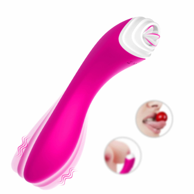 Yapay Penis Vibratör Dil Yalayıcı Stimülatörü, Suya Dayanıklı Vajina Stimülasyon Masajı