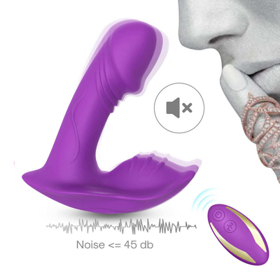 Uzaktan Kumandalı Külot Giyilebilir Silikon G Noktası Vibratör, Yapay Penis Vibratör Seks Oyuncak