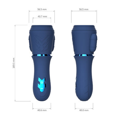 Erkekler AV Değnek - Glans Egzersiz Kupası Vibratör Masturbator Masaj Aleti 10 frekans, çift motor