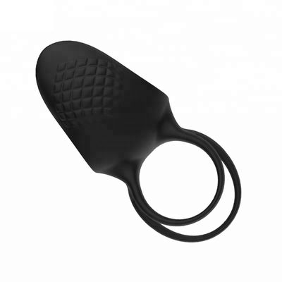 3.7V 111.7 * 45 * 45mm G Spot Cock Yüzükler Çılgın Dil Titreşimli Seks Oyuncak