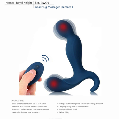 Bükülebilir Uzaktan Kumanda Su Geçirmez Prostat Masajı Erkek Masturbator Vibratör