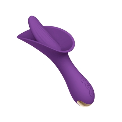 Clit Bullet Vibratör Oral Dil Stimülatörü Yumuşak Yapay Penis Vibratör 166.5 * 73.6 * 56.5mm