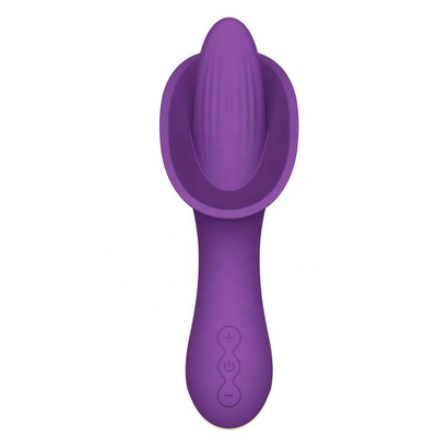 Clit Bullet Vibratör Oral Dil Stimülatörü Yumuşak Yapay Penis Vibratör 166.5 * 73.6 * 56.5mm