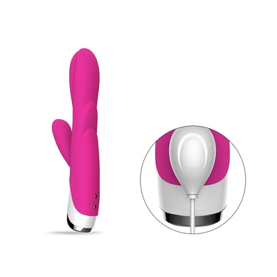 80 Dakika Çift Tavşan Vibratör Yapay Penis ile Klitoris Vibratör Bayan İçin Aşk Oyuncak 213 * 64 * 38mm