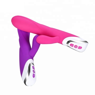 80 Dakika Çift Tavşan Vibratör Yapay Penis ile Klitoris Vibratör Bayan İçin Aşk Oyuncak 213 * 64 * 38mm