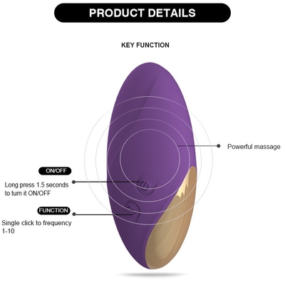 84.5 * 28.4 * 40.1mm Kablosuz Şarj Edilebilir G Spot Yumurta Vibratör Uzaktan Kumanda Seks Oyuncakları