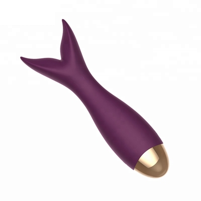Klitoris Masajı Kadın Seks Oyuncak ile FDA Silikon 73g Yunus Şekilli Dildo