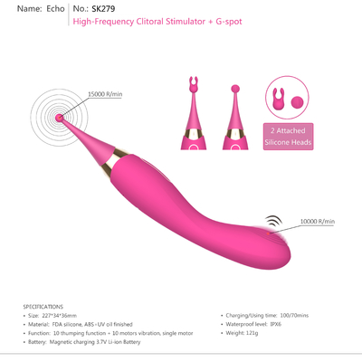 IPX6 Kadın Kalem Yetişkin Stimülasyon Vibratör Mastürbasyon G Spot Vibratör Seks Oyuncak