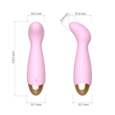 139.2mm Şarj Edilebilir Sihirli Değnek Masajı Silikon Tavşan Vibratör Seks Oyuncak