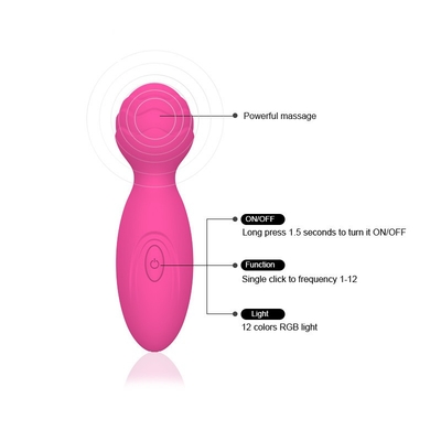 34.5mm Silikon AV Değnek Masajı Mini Elektrikli Seks Değnek Vibratör Değnek Masajı
