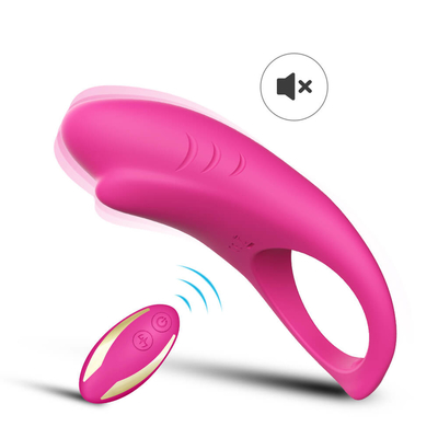 Adam için esnek 3.7V Vibratör Horoz Halka IPX7 Penis Vibratör Gecikme Boşalma