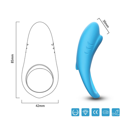 Adam için esnek 3.7V Vibratör Horoz Halka IPX7 Penis Vibratör Gecikme Boşalma