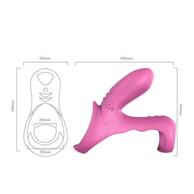 Çift Motorlu 40dbs Titreşimli Horoz Halkası, 280mAh Li pil Erkek Penis Vibratörü