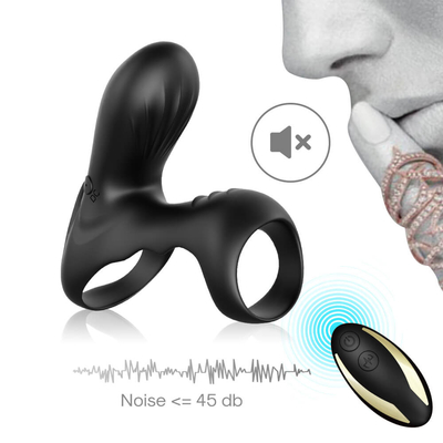 Çift Motorlu 40dbs Titreşimli Horoz Halkası, 280mAh Li pil Erkek Penis Vibratörü