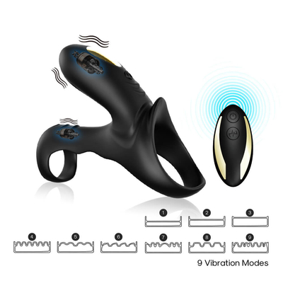 Çift Motorlu 40dbs Titreşimli Horoz Halkası, 280mAh Li pil Erkek Penis Vibratörü