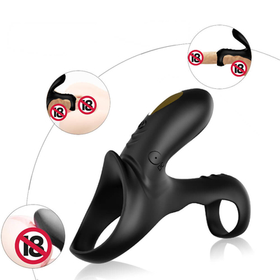 Çift Motorlu 40dbs Titreşimli Horoz Halkası, 280mAh Li pil Erkek Penis Vibratörü