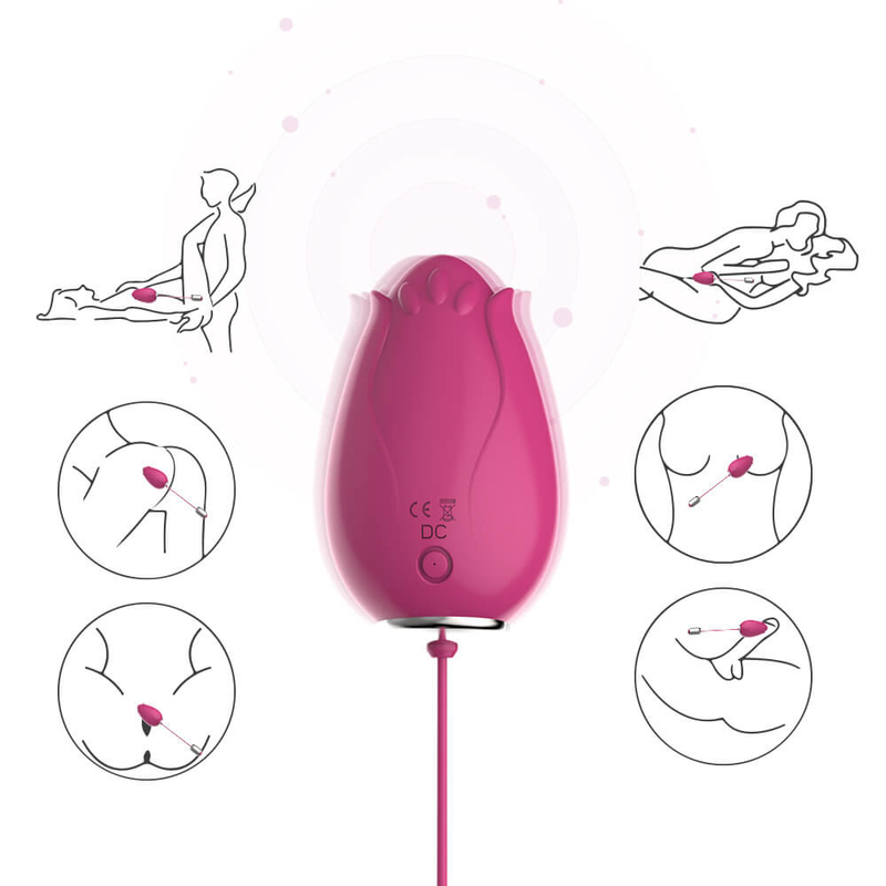 G Noktası Titreşimli Yumurta Seks Oyuncakları Kadınlar İçin Kablosuz Kontrol Mini Çiçek Silikon