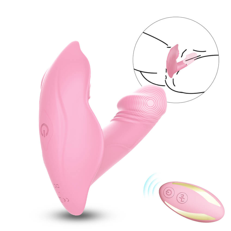 Uzaktan Kumandalı Külot Giyilebilir Silikon G Noktası Vibratör, Yapay Penis Vibratör Seks Oyuncak