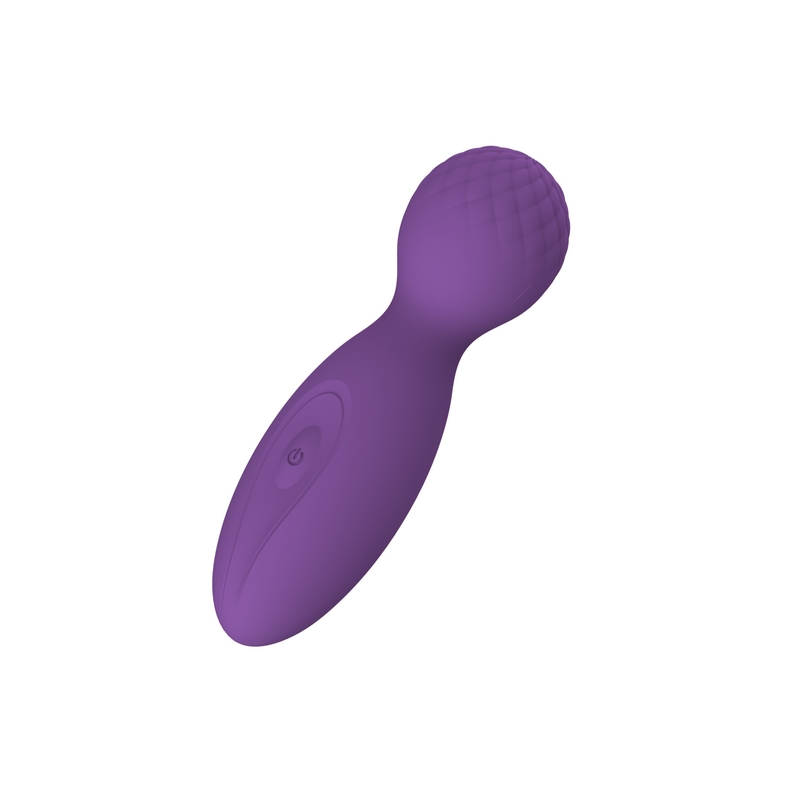 FDA Silikon Kırmızı 4 İnç Yapay Penis Vücut Değnek Masajı Pembe Akülü Sırt Masajı IPX6
