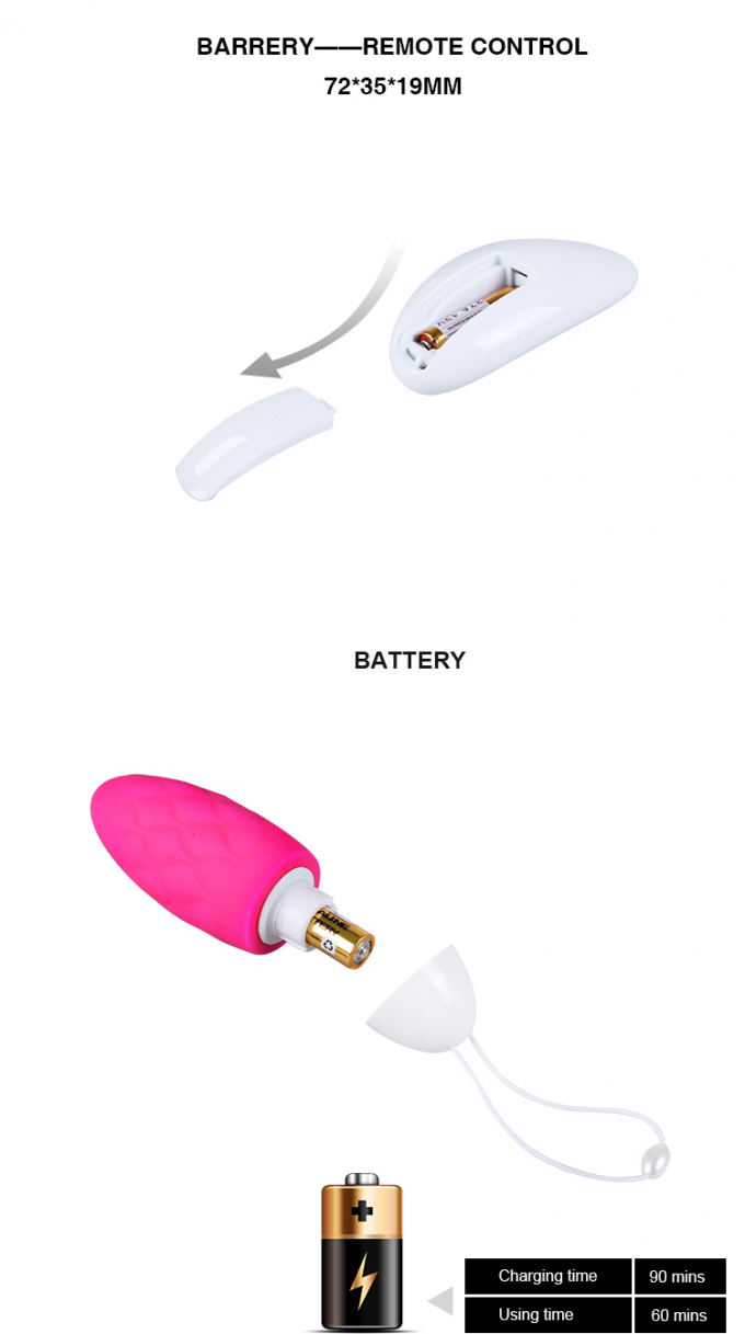 Kız Acemi Mini Yumurta Vibratör Erkekler İçin Vajinal Yumurta Meme Stimülasyonu 2